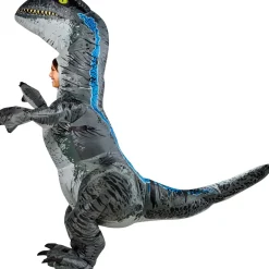 Kids' Blue Velociraptor Inflatable Costume - Jurassic World