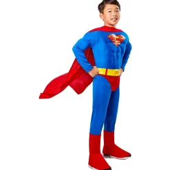 Kids' Deluxe Superman Costume with Muscle Chest