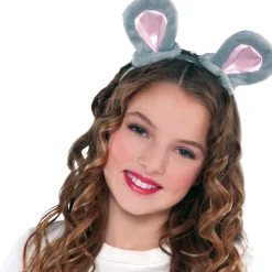 Kids' Gray Mouse Ears Headband