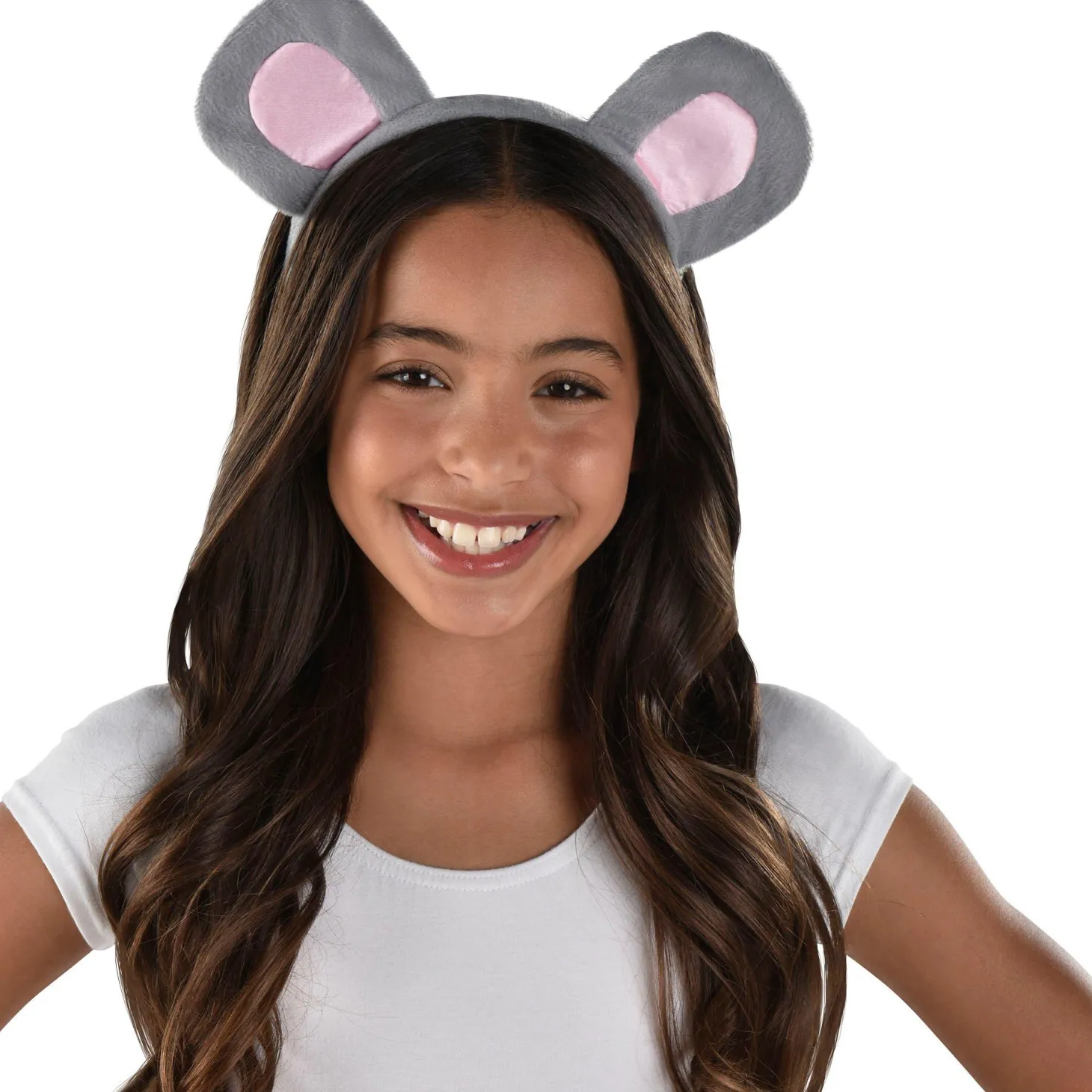 Kids' Gray Mouse Ears Headband