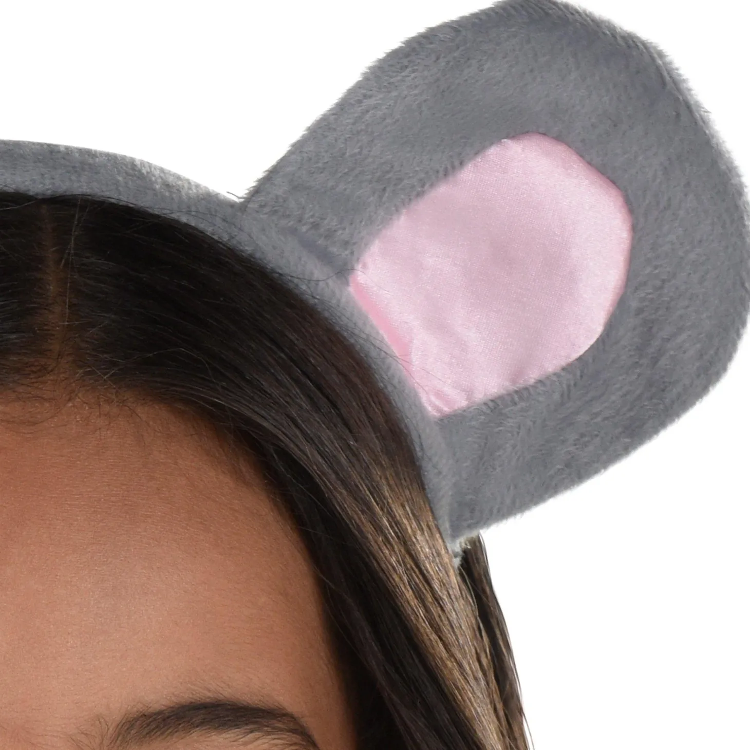 Kids' Gray Mouse Ears Headband