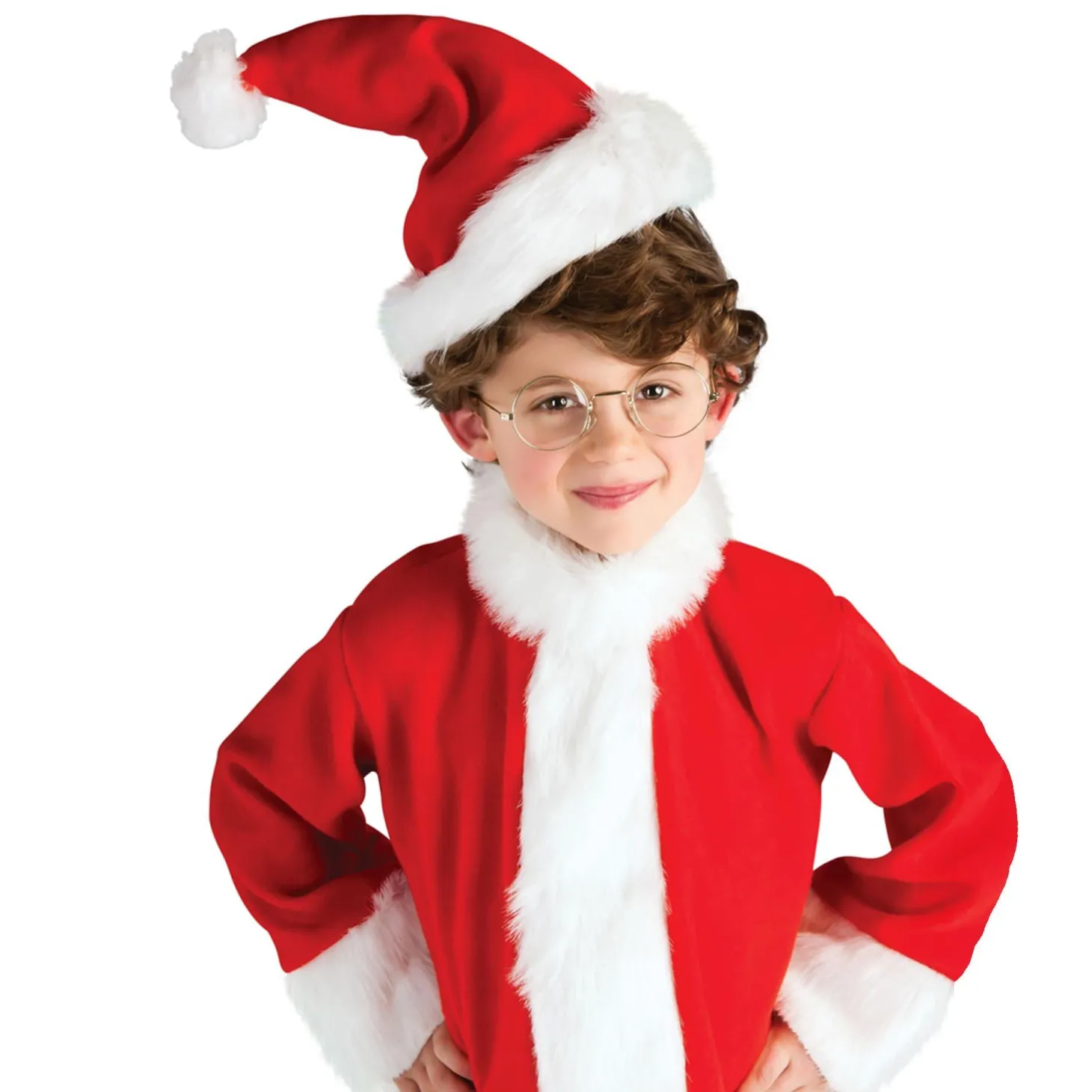 Kids' Round Santa Glasses
