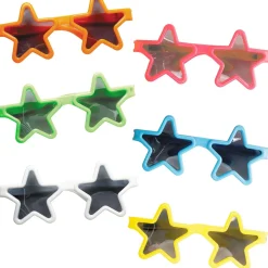 Kids' Star Sunglasses 12ct – Colorful Star-Shaped Party Favors