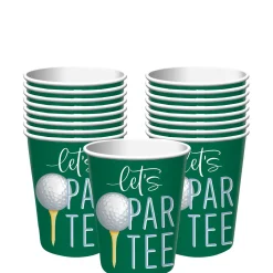 Let's Par Tee Golf Paper Cups, 12oz, 20ct - Hole in One