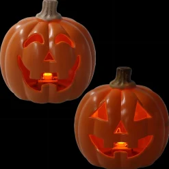 Light-Up Jack-o'-Lantern Decoration, 3in x 4in