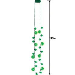 Light-Up LED Shamrock Necklace