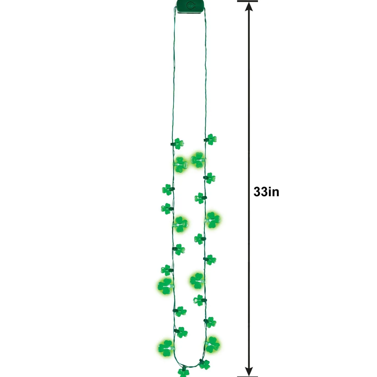 Light-Up LED Shamrock Necklace