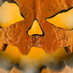 Light-Up Misting Jack-o'-Lantern Plastic Decoration, 8.75in x 9in