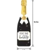 Light-Up New Year's Eve Champagne Bottle Wood Sign, 16.5in