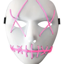 Light-Up Pink Stitch Face Mask