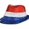 Light-Up Sequin Red, White & Blue Fedora