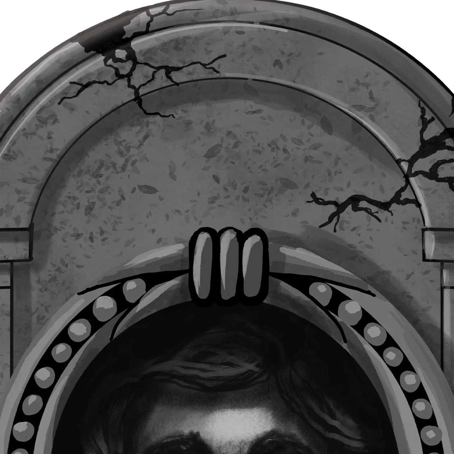 Light-Up Trapped Soul Tombstone, 14.75in x 22in