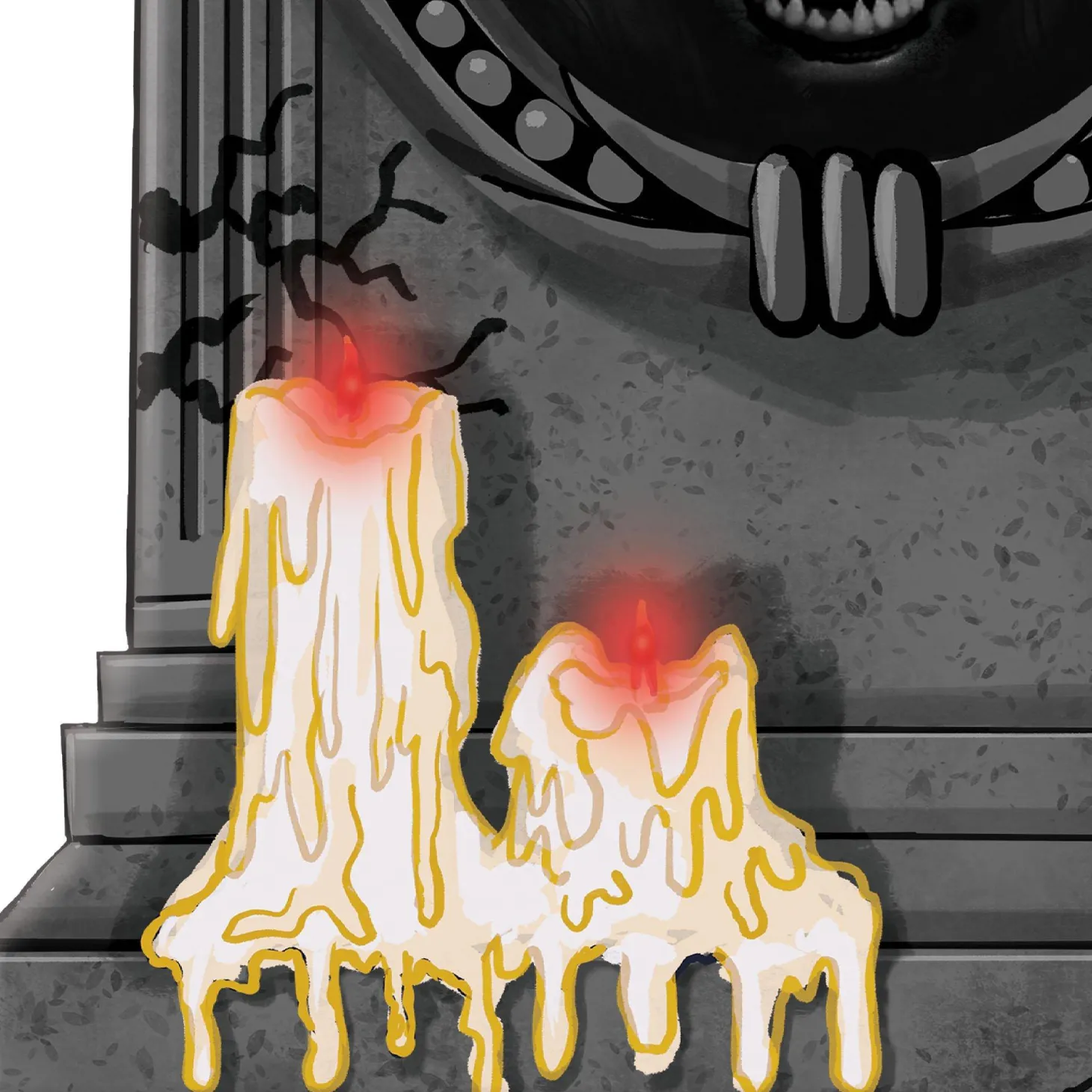 Light-Up Trapped Soul Tombstone, 14.75in x 22in