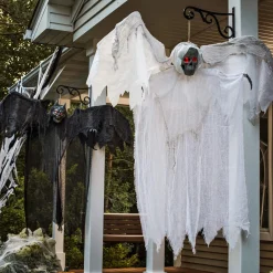 Light-Up White Winged Reaper Decoration