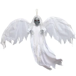 Light-Up White Winged Reaper Decoration