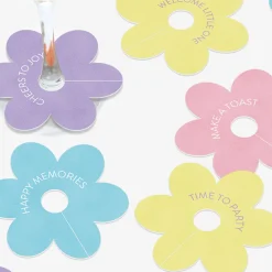 Little Daisy Baby Shower Cardstock Drink Markers, 10ct