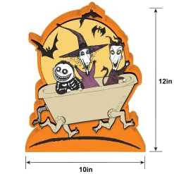 Lock, Shock & Barrel MDF Standing Sign, 10in x 12in - Nightmare Before Christmas