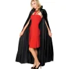 Long Crushed Velvet Cape