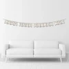 Look Who's Having Two Baby Shower Cardstock Pennant Banner, 12ft