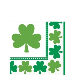 Lucky Shamrock Beverage Napkins 16ct