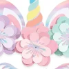 Magical Rainbow Unicorn Floral Cutouts 8ct