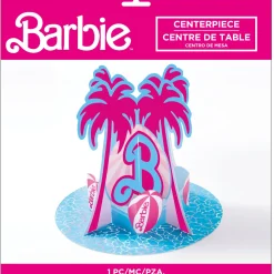 Malibu Barbie Pop-Up Cardstock Centerpiece, 12in x 10.1in
