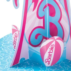 Malibu Barbie Pop-Up Cardstock Centerpiece, 12in x 10.1in