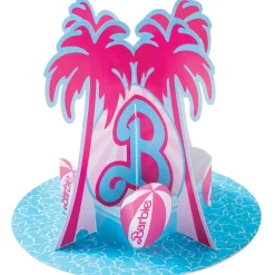 Malibu Barbie Pop-Up Cardstock Centerpiece, 12in x 10.1in