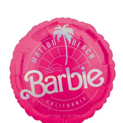 Malibu Beach Barbie Round Foil Balloon, 18in
