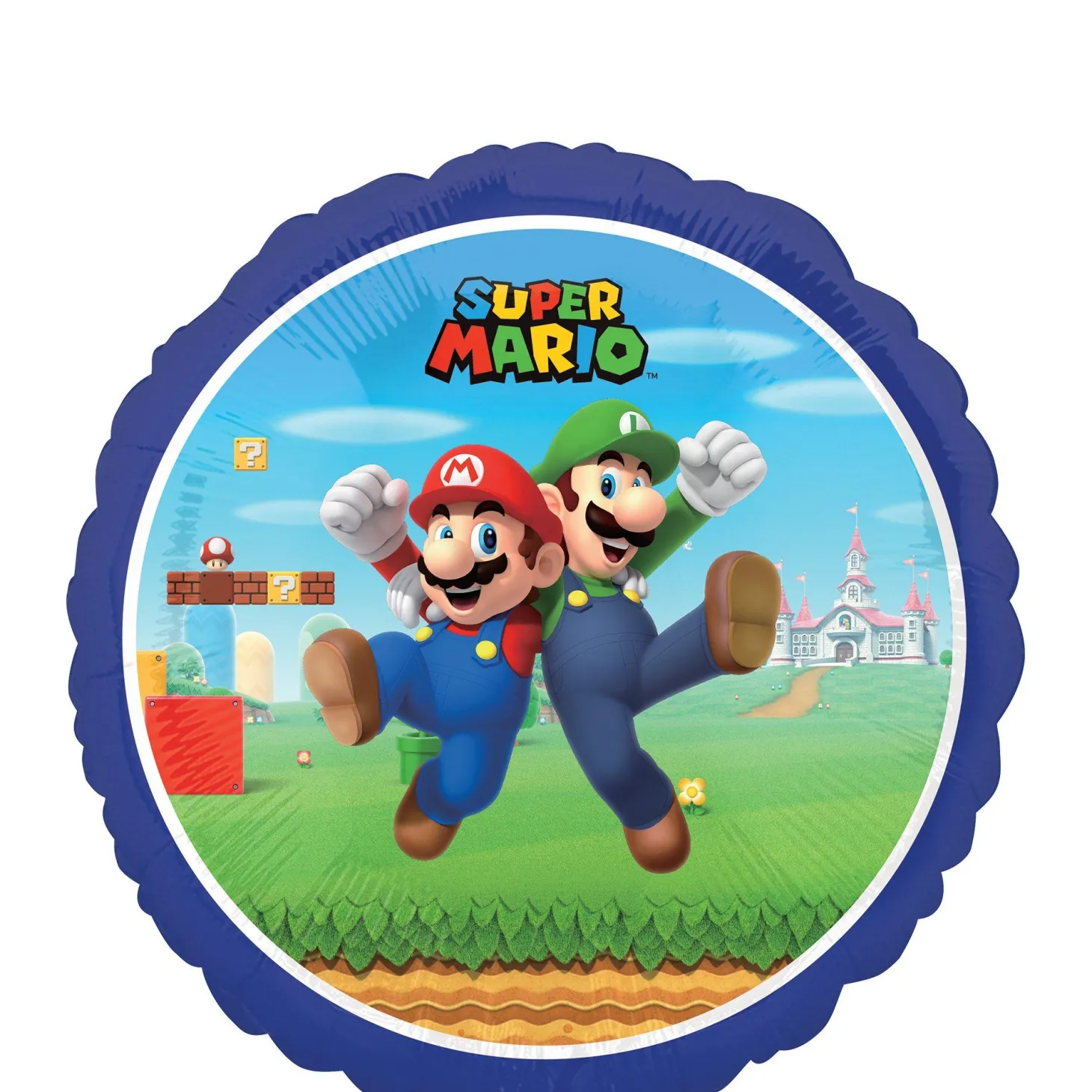 Mario & Luigi Foil Balloon, 18in - Super Mario Bros