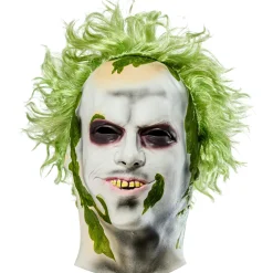 Men's Beetlejuice 2 Overhead Latex Mask with Hair