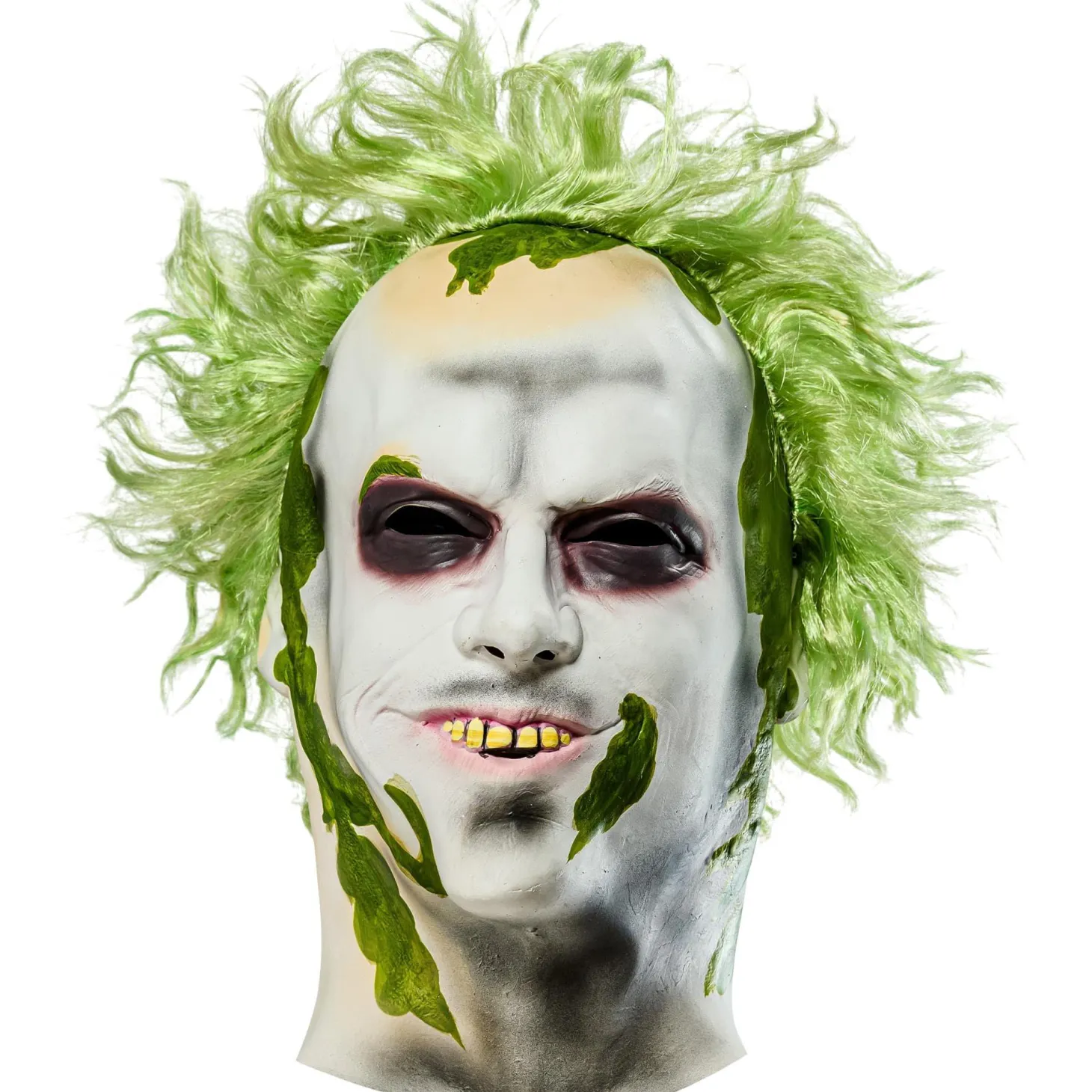 Men's Beetlejuice 2 Overhead Latex Mask with Hair