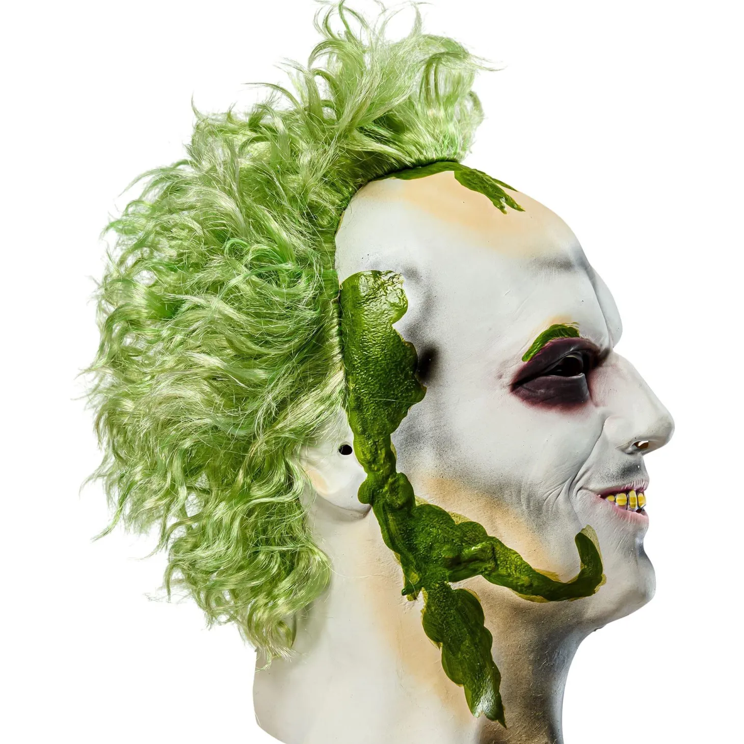 Men's Beetlejuice 2 Overhead Latex Mask with Hair