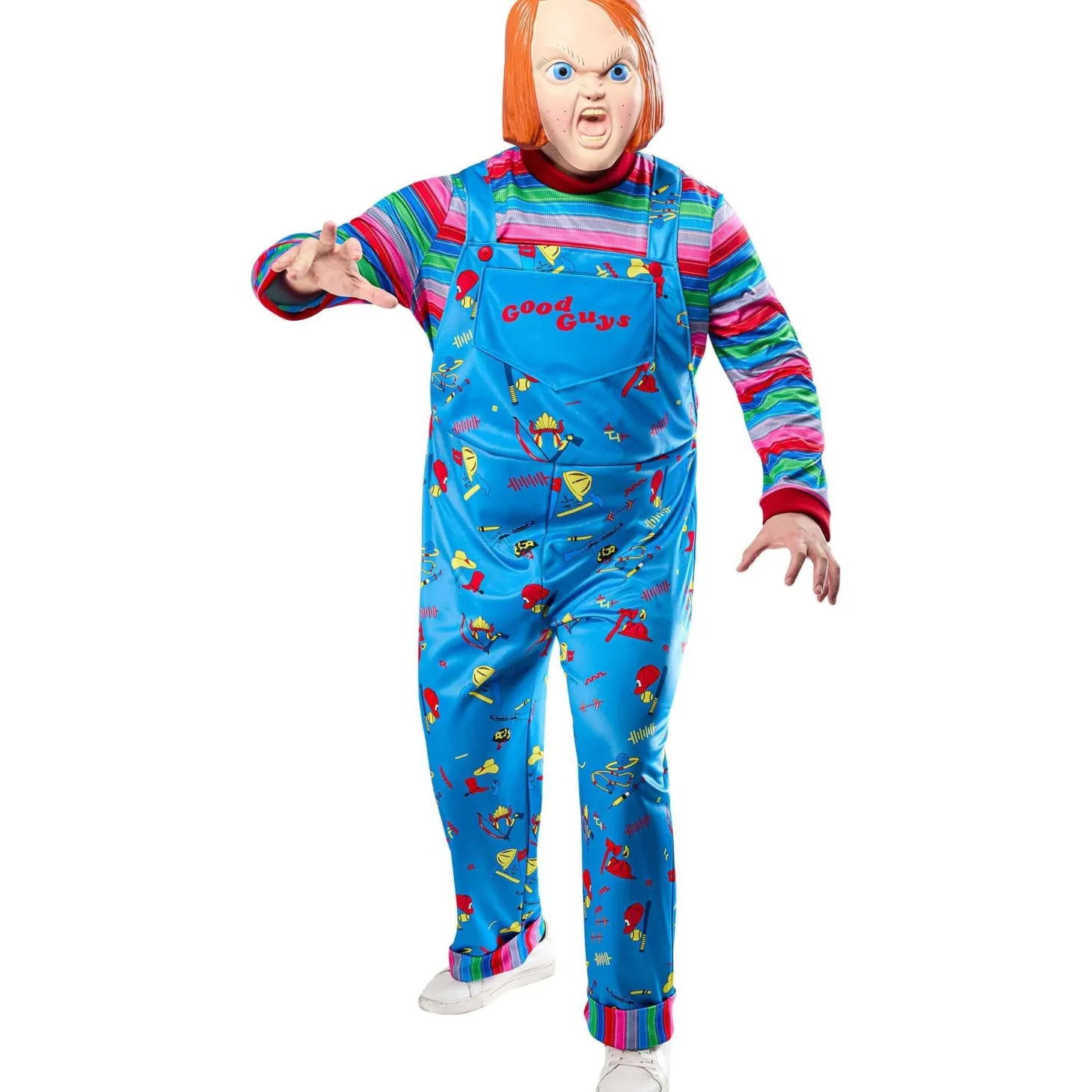 Men's Big and Tall Child's Play 2 Chucky Costume with Mask