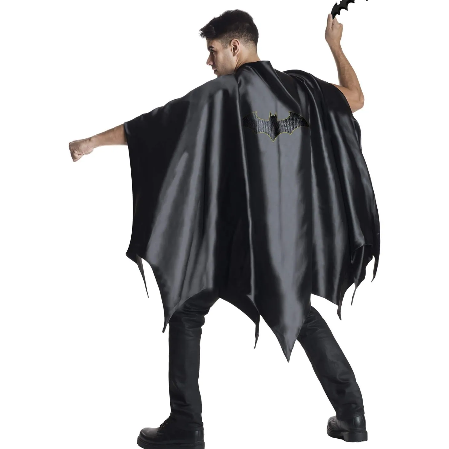 Men's Black DC Comics Batman Cape - Deluxe