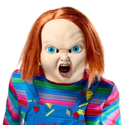 Men's Child's Play 2 Chucky Overhead Latex Mask with Hair