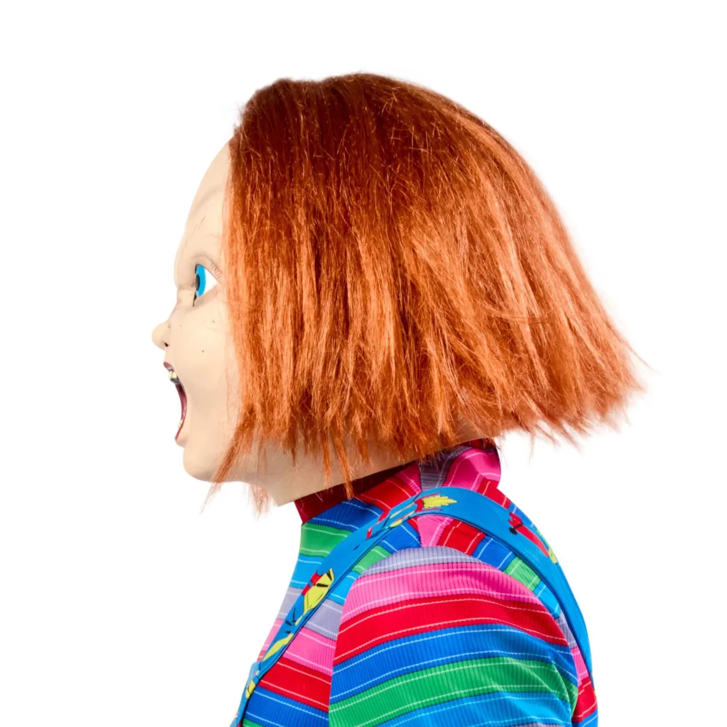 Men's Child's Play 2 Chucky Overhead Latex Mask with Hair