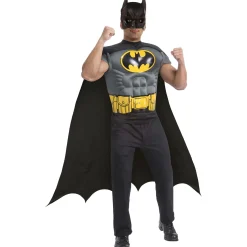 Men's DC Comics Batman Muscle Chest Costume Top, Cape and Mask Set