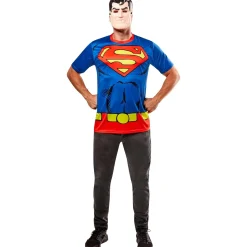 Men's DC Comics Ben Cooper Superman T-Shirt and Half Mask