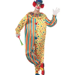 Men's Polka Dot and Striped Spots The Clown Costume
