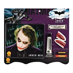 Men's The Dark Knight Joker Wig and Makeup Accessory Set