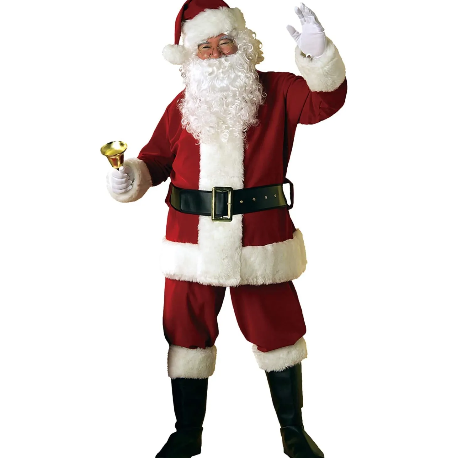 Men's Ultra Plush Santa Suit Costume - Super Deluxe