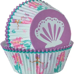 Mermaid Paper Baking Cups, 2in, 48ct