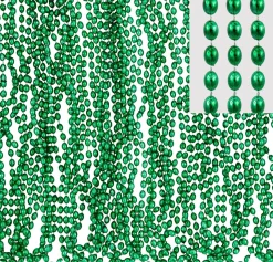 Metallic Bead Necklaces, Assorted Colors, Multiple Counts