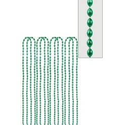 Metallic Bead Necklaces, Assorted Colors, Multiple Counts