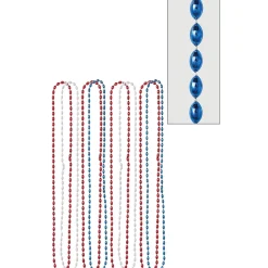 Metallic Bead Necklaces, Assorted Colors, Multiple Counts