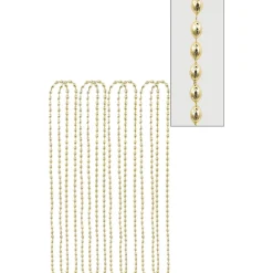 Metallic Bead Necklaces, Assorted Colors, Multiple Counts