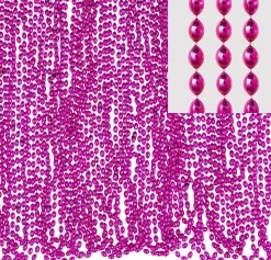 Metallic Bead Necklaces, Assorted Colors, Multiple Counts