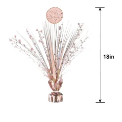 Metallic Blush Birthday Spray Centerpiece, 18in