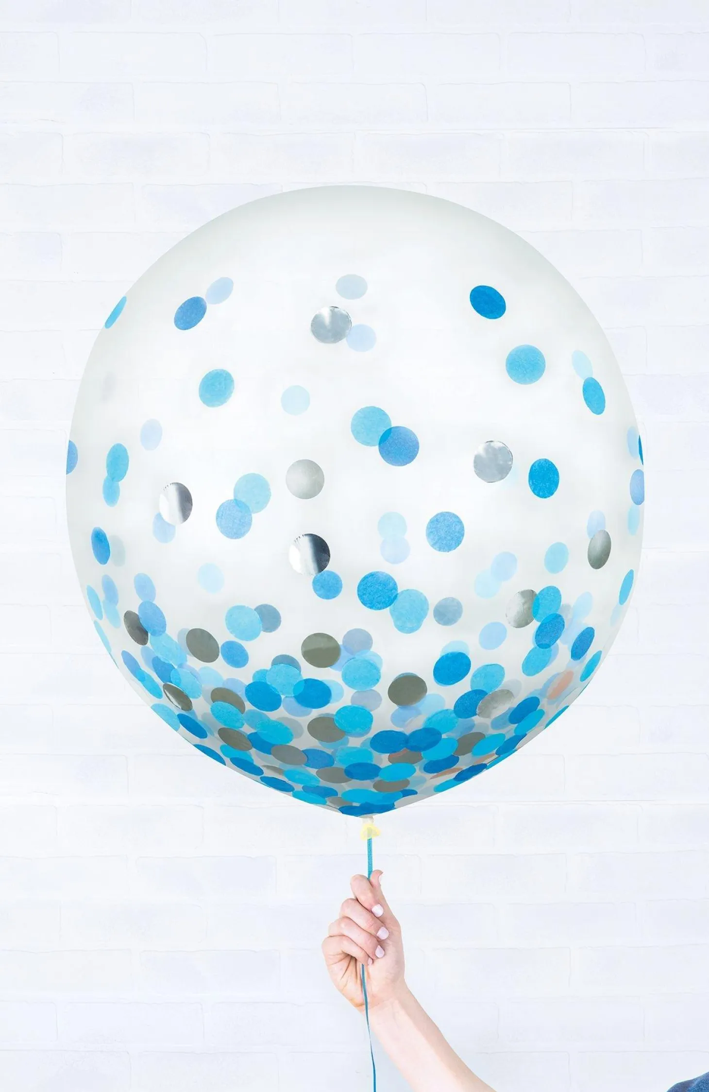 Metallic Confetti Balloons - 24in, 2ct, Assorted Colors